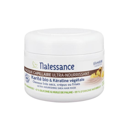 Natessance Masque capillaire Ultra-nourrissant Karité BIO et kératine végétale - 200ml