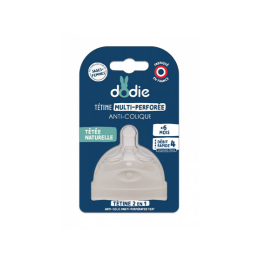 Tétine Multi-Perforée Anti-Colique Débit 4 Nourrissons +6 mois