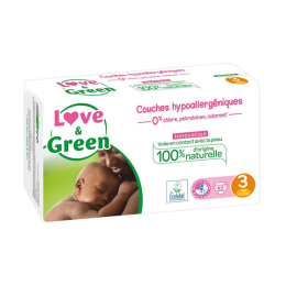 Love & Green Couches écologiques Taille 3 - 52 couches