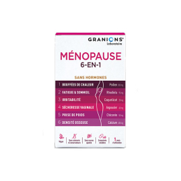 Ménopause 6-en-1 Sans Hormones - 60 comprimés