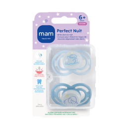 Perfect Nuit Sucettes Symétriques Animaux 6 mois et plus - 2 sucettes