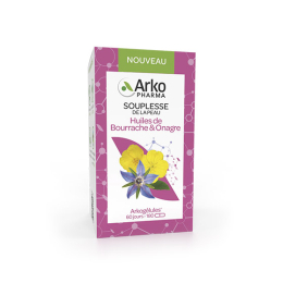 Arkopharma Arkogélules Huiles de Bourrache et Onagre - 180 capsules