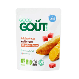 Good Goût Plat BIO Patates douces Sauté de porc - 190 g