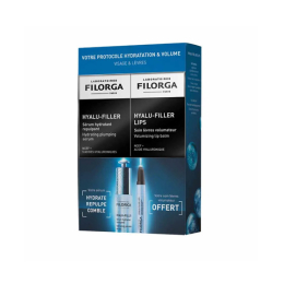 Hyalu-Filler Protocole Hydratation et Volume - Sérum + Soin Lèvres OFFERT - 30ml+4g