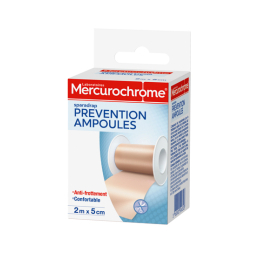 Mercurochrome sparadrap prévention ampoules