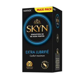 Manix Skyn Préservatifs Extra lubrifié sans latex  - 20 préservatifs