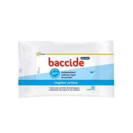 Baccide Lingettes désinfectantes surfaces - 32 lingettes