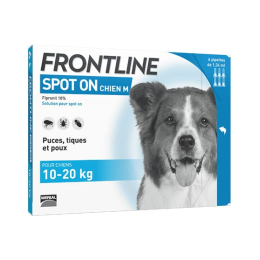 Frontline Spot-On Chien M 10 à 20 kg - 6 x 1.34 ml
