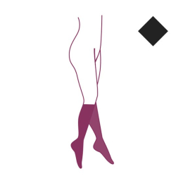 Varisma Nuances Mi-bas de compression Classe 2 Noir - Taille 4 court