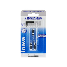 Inava Trio Compact/Flex Recharge Brossettes interdentaires 0,6mm - 3 brossettes