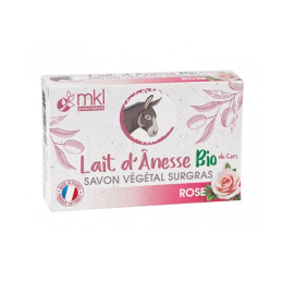 MKL Savon Lait d'ânesse BIO à la Rose - 100g