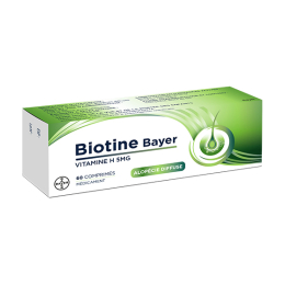Biotine 5mg  chute de cheveux - 60 comprimés