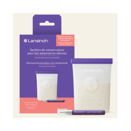 Lansinoh Sachets de conservation de lait maternel en silicone - x5