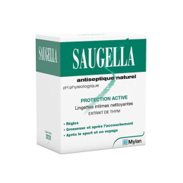 Saugella Antiseptique Naturel Lingettes Intimes nettoyantes - 10 lingettes