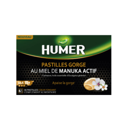 Humer Pastille gorge au Miel de manuka actif - 16 pastilles