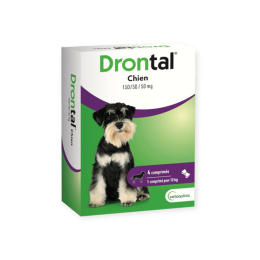 Drontal Chien Antiparasitaire - 4 comprimés