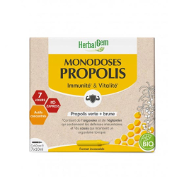 Herbalgem Propolis Monodoses BIO - 7 x 10 ml