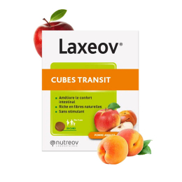Nutreov Laxeov Cubes transit Pomme-Abricot - 20 cubes
