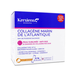 Collagène Marin de l'Atlantique Peau Sublimée Anti-Age - 14 sticks goût orange