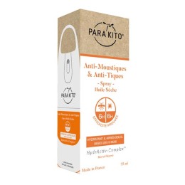 Para'kito Spray Anti-moustiques et Anti-tiques Résistant à l'Eau - 75ml