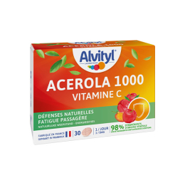 Acérola 1000 Vitamine C - 30 comprimés à croquer