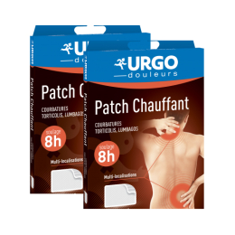 URGO Patch chauffant - 2x2 patchs anti-adhésifs