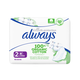 Always Cotton Protection Ultra Long (Taille 2) BIO - 10 serviettes