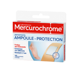 Mercurochrome Pansements ampoule-protection - 10 pansements