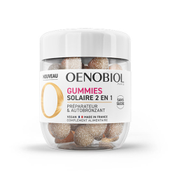 Oenobiol Gummies Solaire 2 en 1 Préparateur & Autobronzant - 60 gummies