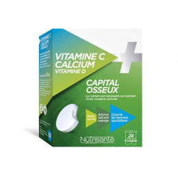 Nutrisanté Vitamine C + Calcium - 24 comprimés
