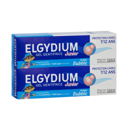 Elgydium Kids Dentifrice Enfant 7/12 ans Bubble - 2 x 50 ml