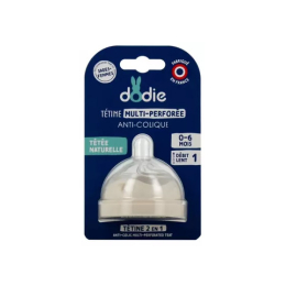 Tétine Multi-Perforée Anti-Colique Débit Lent 0-6 Mois - x1