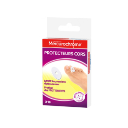 Mercurochrome Protecteurs cors - 18 pansements