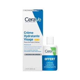 Crème hydratante visage SPF30 - 52 ml + Crème lavante hydratante OFFERTE