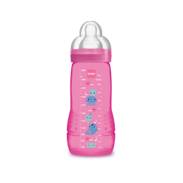 Mam Easy active 2ème âge Biberon Paradise island Rose - 330ml