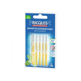 Ricqlès Brossettes interdentaires réutilisables 1,3mm - 5 brossettes