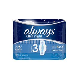 Serviettes hygiéniques Ultra Night T3 - x10
