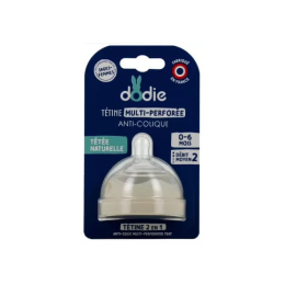 Tétine Multi-Perforée Anti-Colique Débit Moyen 0-6 Mois - x1