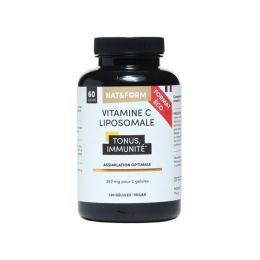 Nat et Form Complément alimentaire vitamine C liposomale - 120 gélules