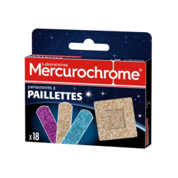 Mercurochrome Pansements à paillettes - 18 pansements