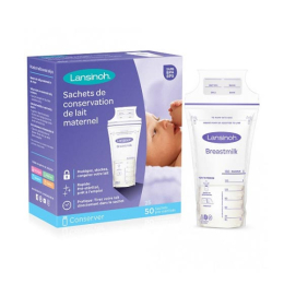 Lansinoh Sachets de conservation du lait maternel - 50 sachets