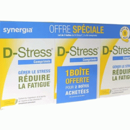 D-Stress Synergia lot de 3 boîtes de 80 comprimés