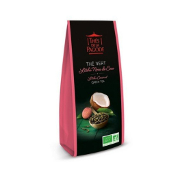 Thés de la Pagode thé vert litchi coco BIO - 100g