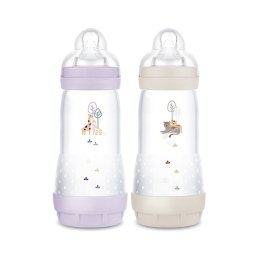 Easy Start Biberons Anti-colique Lilas + Sable Tétine débit 3 - 2 x 320ml