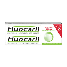 Fluocaril Dentifrice Bi-fluoré Menthe 250mg - 2x75ml