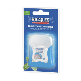 Ricqles fil dentaire expansible fluoré & mentholé - 40M