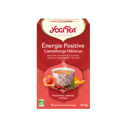 Yogie tea Énergie positive Canneberge hibiscus BIO - 17 sachets