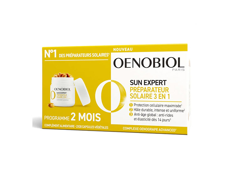 Sun Expert Préparateur Solaire 3 en 1 - 2x30 capsules