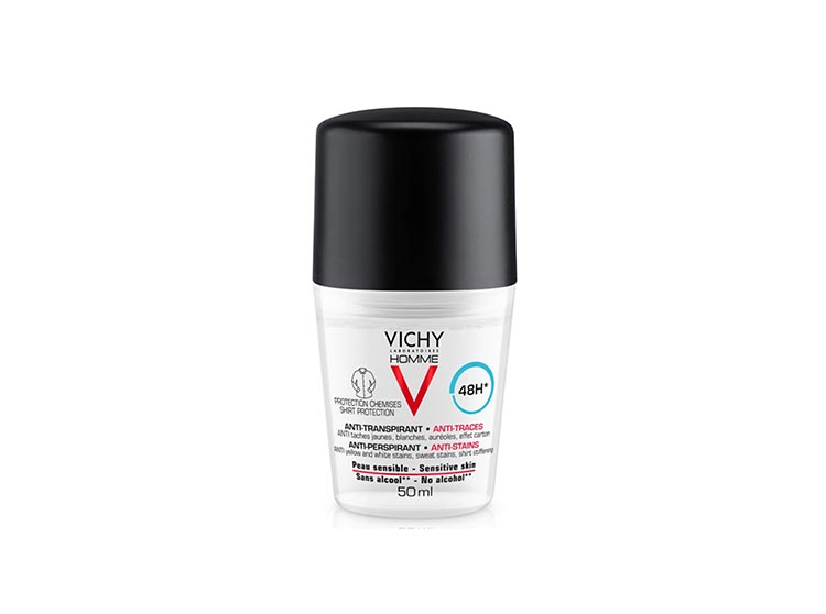 Vichy Homme Déodorant 48h anti-transpirant anti-traces - 50ml