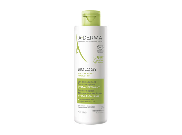 A-derma Biology Lait démaquillant dermatologique hydra-nettoyant BIO - 400ml